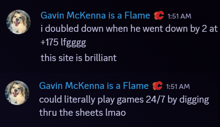 User feedback from Gavin